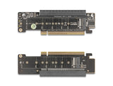 Delock PCI Express 4.0 x16 Riser Karte mit 2 x M.2 Key M NVMe Slot – Bifurcation