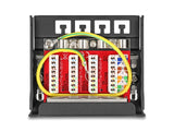 Delock Mini Desktop Patchpanel RJ45 Buchse 4 Port Cat.6A geschirmt schwarz - zur Montage an Tisch, Wand oder Hutschiene
