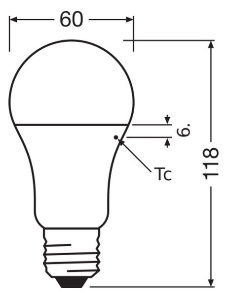 LEDVANCE LED-Lampe E27 A100 13W 4000K ws LED Classic A 100 P 13W 840 Frosted 1521