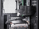Delock PSU Verlängerungskabel Set 30 cm 6-teilig Sleeved mit Kabelkämmen (1 x 24 Pin ATX, 2 x 4 + 4 Pin EPS, 3 x 6 + 2 Pin PCIe) schwarz