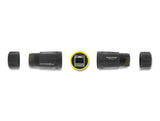 Delock Kabelverbinder RJ45 Buchse zu RJ45 Buchse mit M23 Gewinde geeignet für Cat.6a / Cat.7 Netzwerkkabel IP68 staub- und wasserdicht