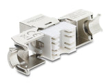 Delock Keystone Modul RJ45 Buchse zu LSA Cat.8.1 geschirmt werkzeugfrei