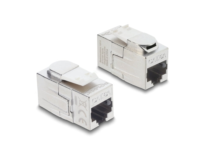 Delock Keystone Modul Kupplung RJ45 Buchse zu RJ45 Buchse Cat.6A geschirmt