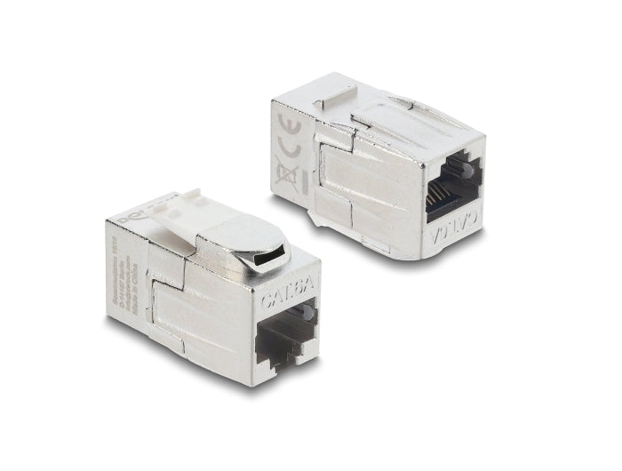 Delock Keystone Modul Kupplung RJ45 Buchse zu RJ45 Buchse Cat.6A geschirmt