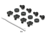Delock 10″ Kabelmanagement Bürstenleiste mit Kabelabfangplatte 1 HE schwarz