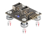 Delock USB 2.0 Adapter Pfostenstecker zu 2 x intern USB Type-E Key A Buchse gewinkelt magnetisch mit USB Pin Header Kabel 30 cm