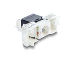 Delock Keystone Modul RJ45 Buchse zu LSA Cat.6 UTP mit Verschlussclip und kabelbinderfrei