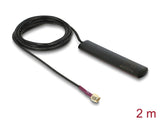 Delock GSM UMTS LTE WLAN 2,4 GHz Antenne SMA Stecker 2 dBi omnidirektional starr schwarz Klebemontage