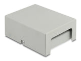 Delock Keystone Patchpanel 4 Port grau