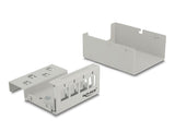 Delock Keystone Patchpanel 4 Port grau
