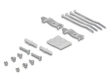 Delock Keystone Patchpanel 4 Port grau