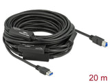 Delock USB 5 Gbps Aktives Kabel USB Typ-A zu USB Typ-B 20 m