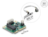 Delock Mini PCIe I/O PCIe half size 1 x RJ45 Gigabit LAN Low Profile