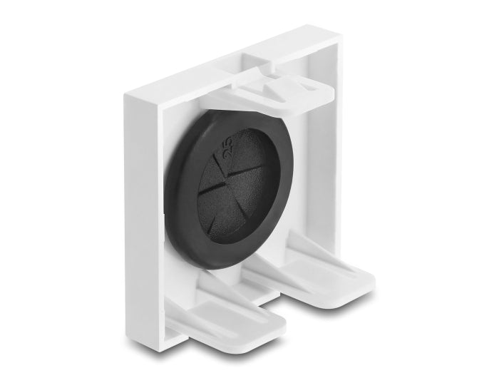 Delock Easy 45 Kabeldurchführung rund Ø 21 mm weiß / schwarz