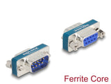Delock HF/EMI Entstörfilter D-Sub 9 Pin Stecker zu Buchse mit Tiefpass induktiv