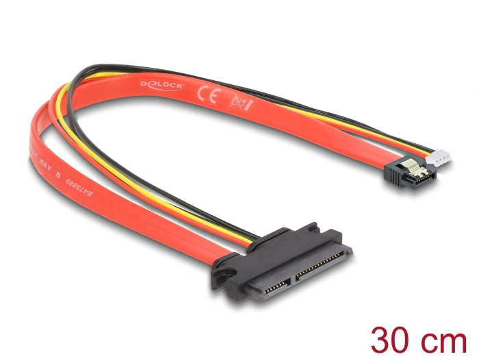 Delock Adapter M.2 Key B Stecker zu SATA 7 Pin vertikal