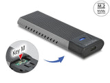 Delock Externes USB Type-C™ Combo Gehäuse für M.2 NVMe PCIe oder SATA SSD - werkzeugfrei