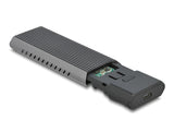 Delock Externes USB Type-C™ Combo Gehäuse für M.2 NVMe PCIe oder SATA SSD - werkzeugfrei