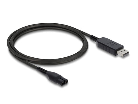 Delock USB Ladekabel 4,3 V für Elektrorasierer kompatibel mit Philips OneBlade 360 Face + Body - Rasierer Ladegerät Ersatzkabel 1 m - Ansicht 2