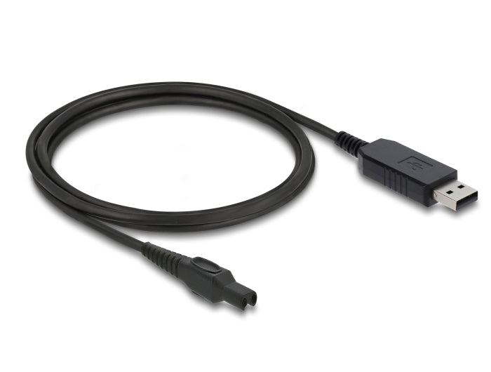 Delock USB Ladekabel 15 V für Elektrorasierer kompatibel mit Philips OneBlade Pro 360 HQ7 HQ8 HQ9 Serie - Rasierer Ladegerät Ersatzkabel 1 m