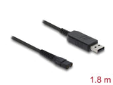 Delock USB Ladekabel 3,5 V für Elektrorasierer kompatibel mit Wahl Color Pro 9649 - Rasierer Ladegerät Ersatzkabel 1,8 m
