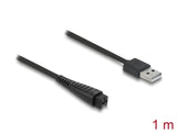 Delock USB Ladekabel 4,8 V für Elektrorasierer kompatibel mit Panasonic ES-LV97, ES-LA63, RE7-51, RE7-59 Serie - Rasierer Ladegerät Ersatzkabel 1,5 m
