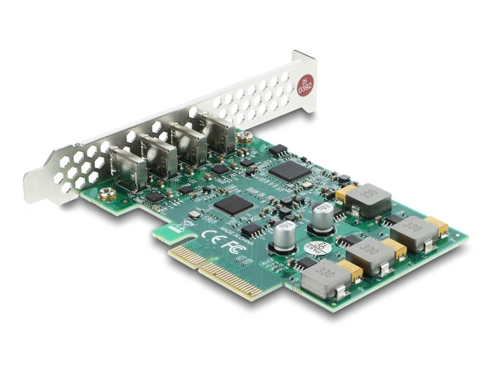 Delock PCI Express x4 Karte zu 4 x USB Type-C™ 10 Gbps - Low Profile Formfaktor