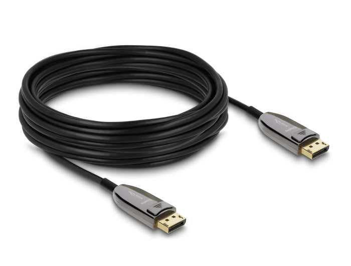 Delock Aktives Optisches Kabel DisplayPort 2.1 8K 60 Hz 40 Gbps 10 m