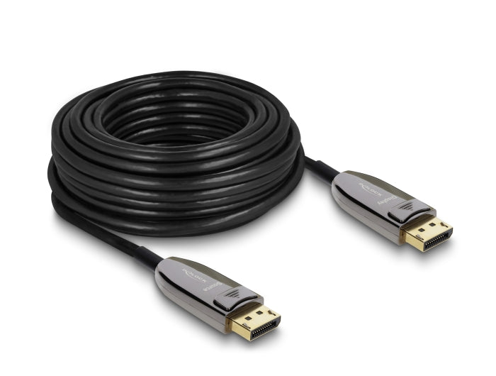 Delock Aktives Optisches Kabel DisplayPort 2.1 8K 60 Hz 40 Gbps 15 m