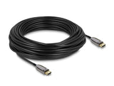 Delock Aktives Optisches Kabel DisplayPort 2.1 8K 60 Hz 40 Gbps 25 m