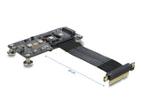 Delock PCI Express 3.0 x4 zu M.2 Key M Adapter mit Lüfter und Kabel 10 cm