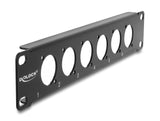 Delock 10″ D-Typ Patchpanel 6 Port schwarz