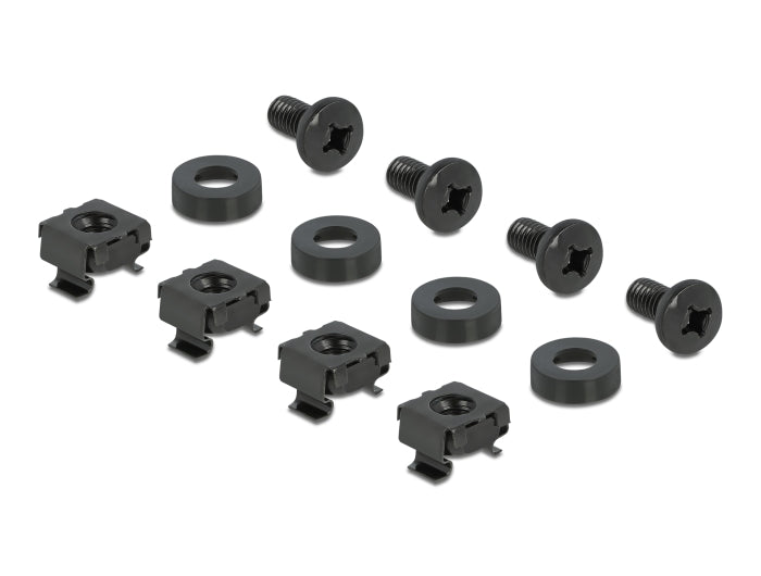 Delock 19″ Hutschienenpanel 1 HE schwarz