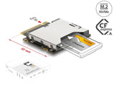 Delock Adapter M.2 Key M Stecker zu CFexpress Typ A Slot