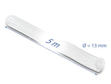 Delock Geflechtschlauch selbstschließend 5 m x 13 mm weiß