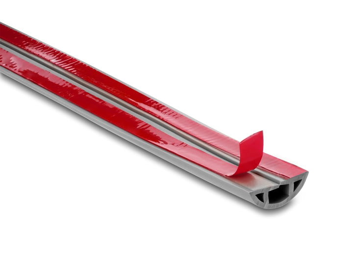 Delock Kabelkanal PVC flexibel 30 x 10 mm - Länge 2 m grau