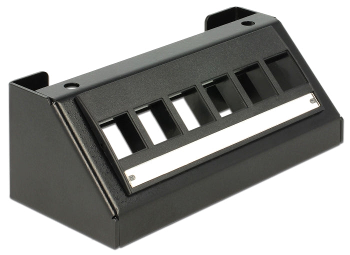 Delock Keystone Multimedia Panel 6 Port schwarz