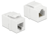 Delock Keystone Modul RJ12 Buchse > RJ12 Buchse Cat.3 weiß