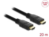 Delock Aktives HDMI Kabel 4K 60 Hz 20 m