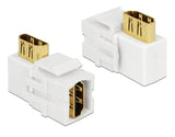 Delock Keystone Modul HDMI Buchse > HDMI Buchse 90° gewinkelt weiß