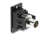 Delock Panel Mount BNC Buchse zu BNC Buchse 50 Ohm schwarz