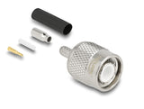 Delock TNC Stecker zum Crimpen RG-174 / RG-316 mit passendem Schrumpfschlauch