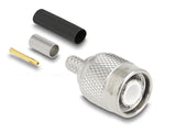 Delock TNC Stecker zum Crimpen LMR 200 mit passendem Schrumpfschlauch