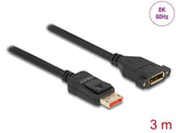 Delock DisplayPort Verlängerungskabel zum Einbau 8K 60 Hz 3 m