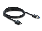 Delock Externer USB 5 Gbps Hub mit 4 Ports transparent