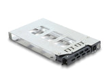 Delock 5.25″ Wechselrahmen für 6 x 2.5″ SATA oder SAS HDD / SSD mit Schloss