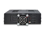 Delock 5.25″ Wechselrahmen für 8 x 2.5″ SATA oder SAS HDD / SSD mit Schloss