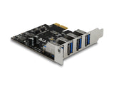 Delock USB 5 Gbps PCI Express x1 Karte mit 4 x externen Typ-A Buchsen