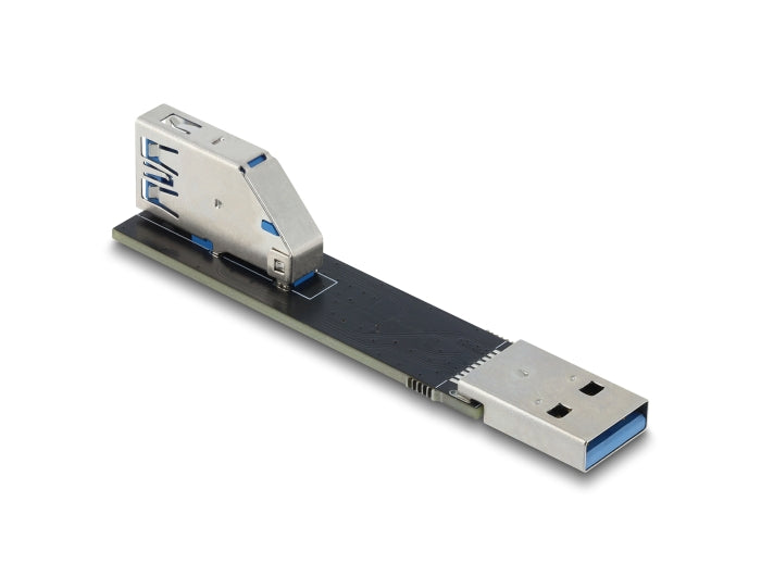 Delock USB 10 Gbps Adapter USB Typ-A Buchse zu Stecker gedreht 90° oben
