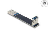 Delock USB 10 Gbps Adapter USB Typ-A Buchse zu Stecker gewinkelt 90°